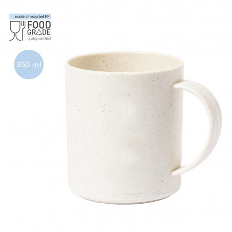 Taza mug ligera 350ml de capacidad con certificación Food Grade