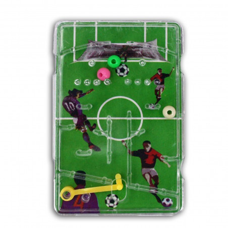 Mini pinball de fútbol en sobre con adhesivo personalizado