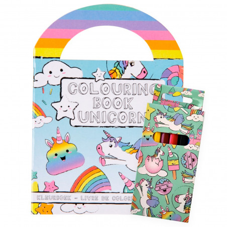 caja lápiz color unicornio