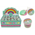 Slime multicolor en tarro de unicornio