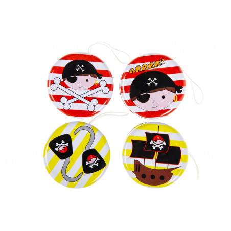 Yoyo de metal con diseños piratas