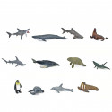 Pack de 12 figuras de animales marinos