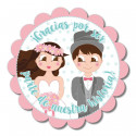 Marcador personalizado para detalles bodas