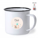 Taza vintage personalizada para detalles bautizos