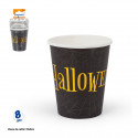 Vasos desechables negros para Halloween en pack de 8 unidades