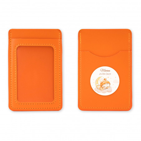 estuche charol naranja