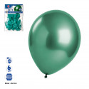 Globo cromado verde en pack de 6 unidades