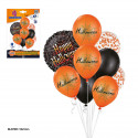 Globos para halloween en pack de 9 piezas