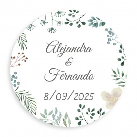 Semillas de flores silvestres en stick para plantar con adhesivo personalizable para regalar