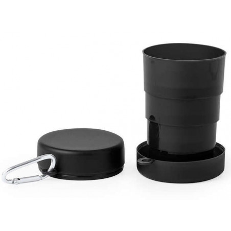 Vaso plegable reutilizable con adhesivo para amigo y llavero de osito para regalar