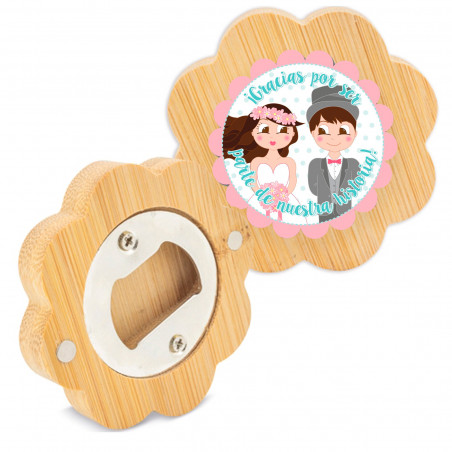 yoyo madera personalizado adhesivo graduación niño