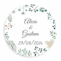 Encendedor recargable plateado con adhesivo personalizable para Bodas y eventos