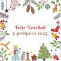 Accesorios de papelería con adhesivo navideño personalizable