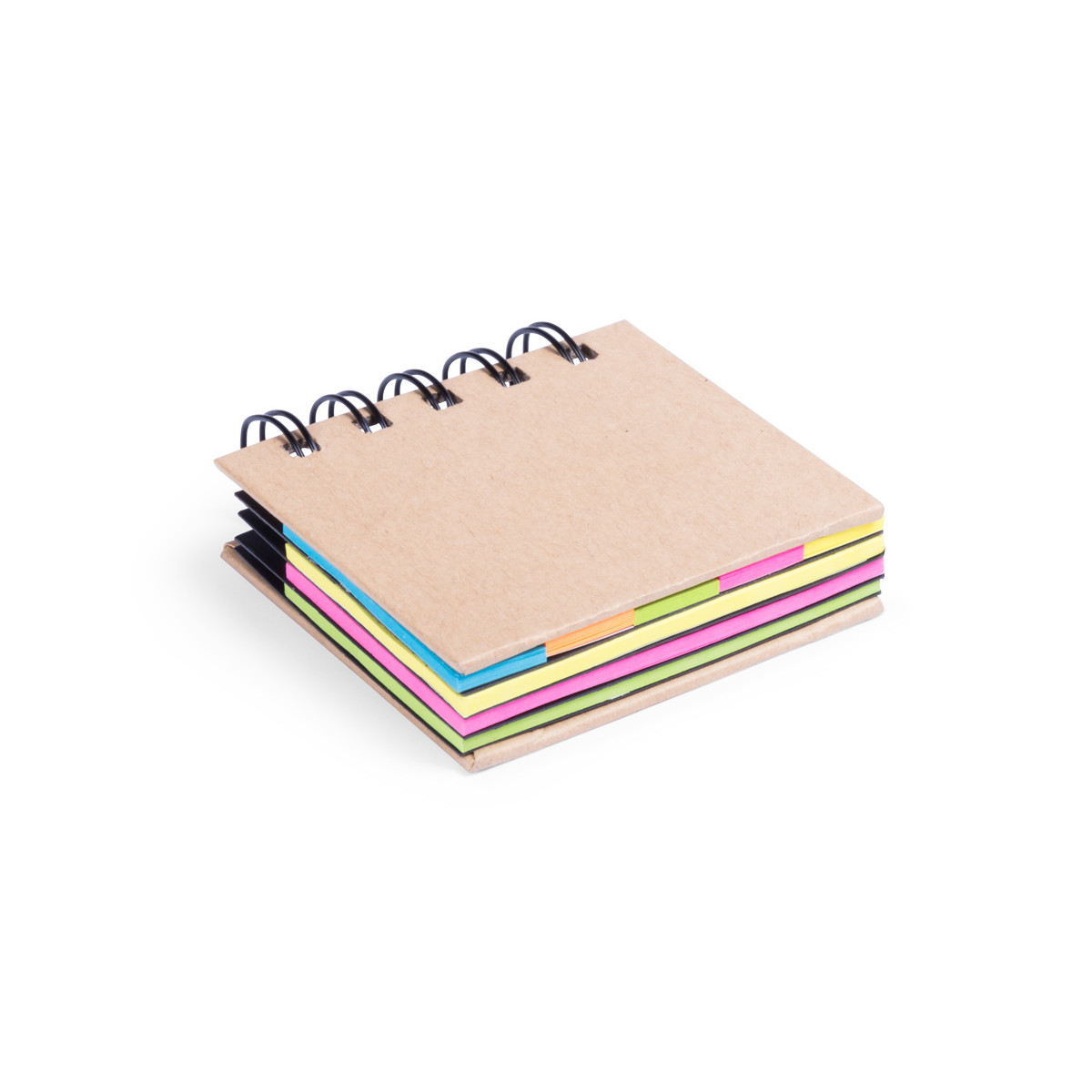 Libreta con post it adhesivos de colores