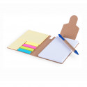 Bloc de notas con post it en varios colores