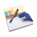 Bloc de notas con post it en varios colores