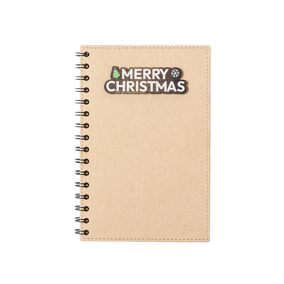 Cuaderno decorado de navidad con espiral y tapa dura