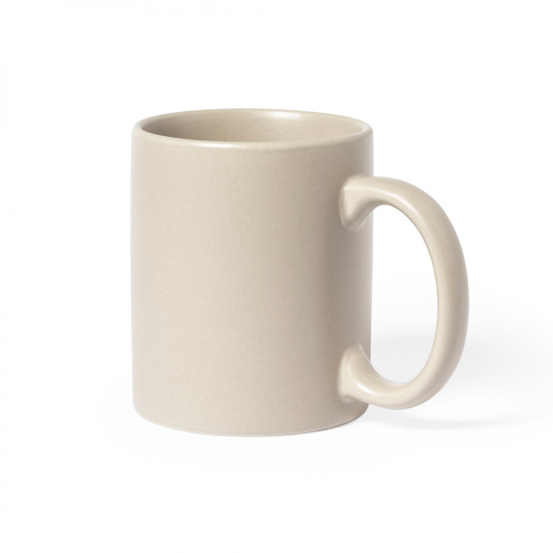 Taza mug de cerámica color natural para regalar