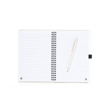 Cuaderno espiral tamaño a5 con bolígrafo