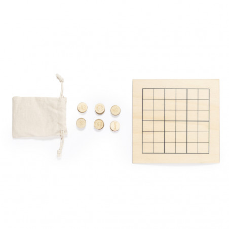 Juego de sudoku para niños con diseños ecológicos en madera