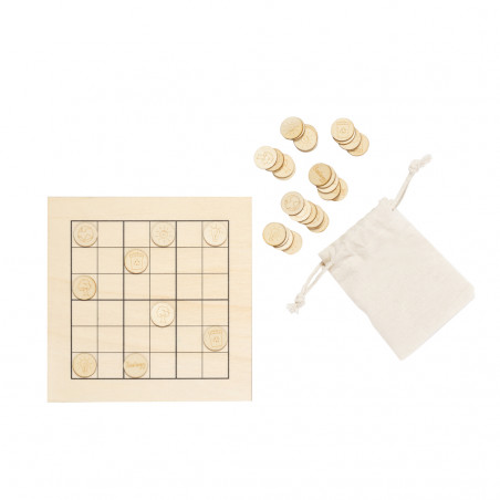 Juego de sudoku para niños con diseños ecológicos en madera