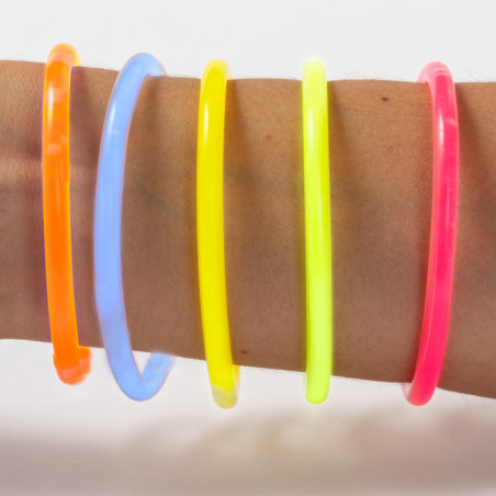 Pulsera fluorescentes de neón diferentes colores para fiestas y animaciones