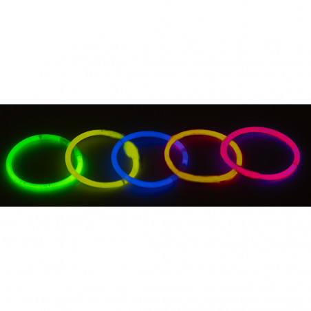 Pulsera fluorescentes de neón diferentes colores para fiestas y animaciones