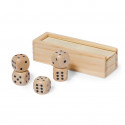 Juego de dados de madera