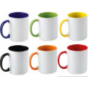 Taza con interior de color para sublimar