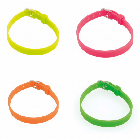 Pulsera de pvc de colores para eventos