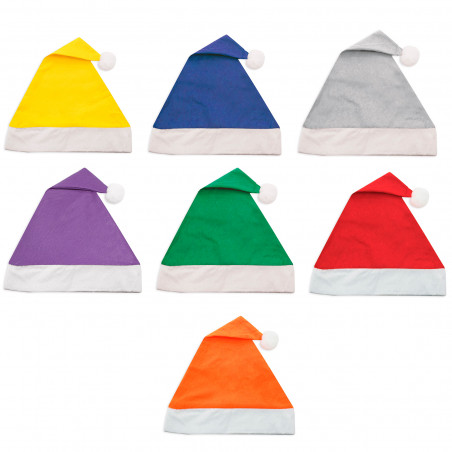 Gorros de papá noel de colores