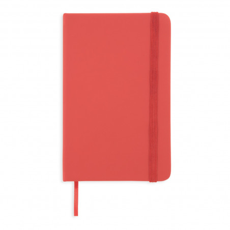 Libreta roja personalizada para Navidad con boligrafo de Papa Noel