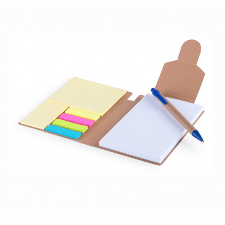 Bloc de notas con post it de colores con adhesivo personalizable