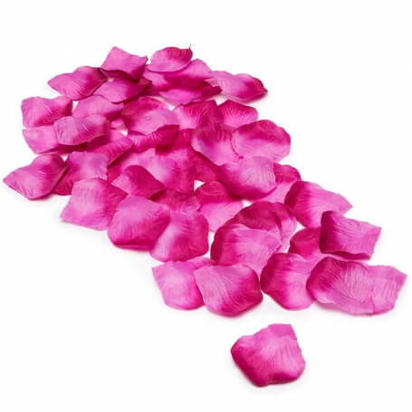 Emivery 300 pétalos de rosa falsos para boda, pétalos dispersos para niña,  pétalos de flores polvorientos, pétalos de flores polvorientos de boda